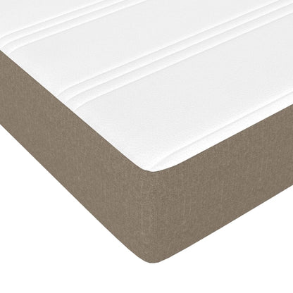 Giroletto a Molle con Materasso Tortora 120x200 cm in Tessuto | homemem39