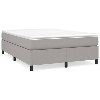 Giroletto a Molle con Materasso Grigio Chiaro 140x190cm Tessuto | homemem39