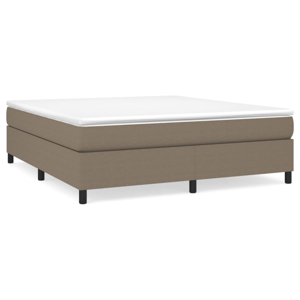 Giroletto a Molle con Materasso Tortora 180x200 cm in Tessuto | homemem39