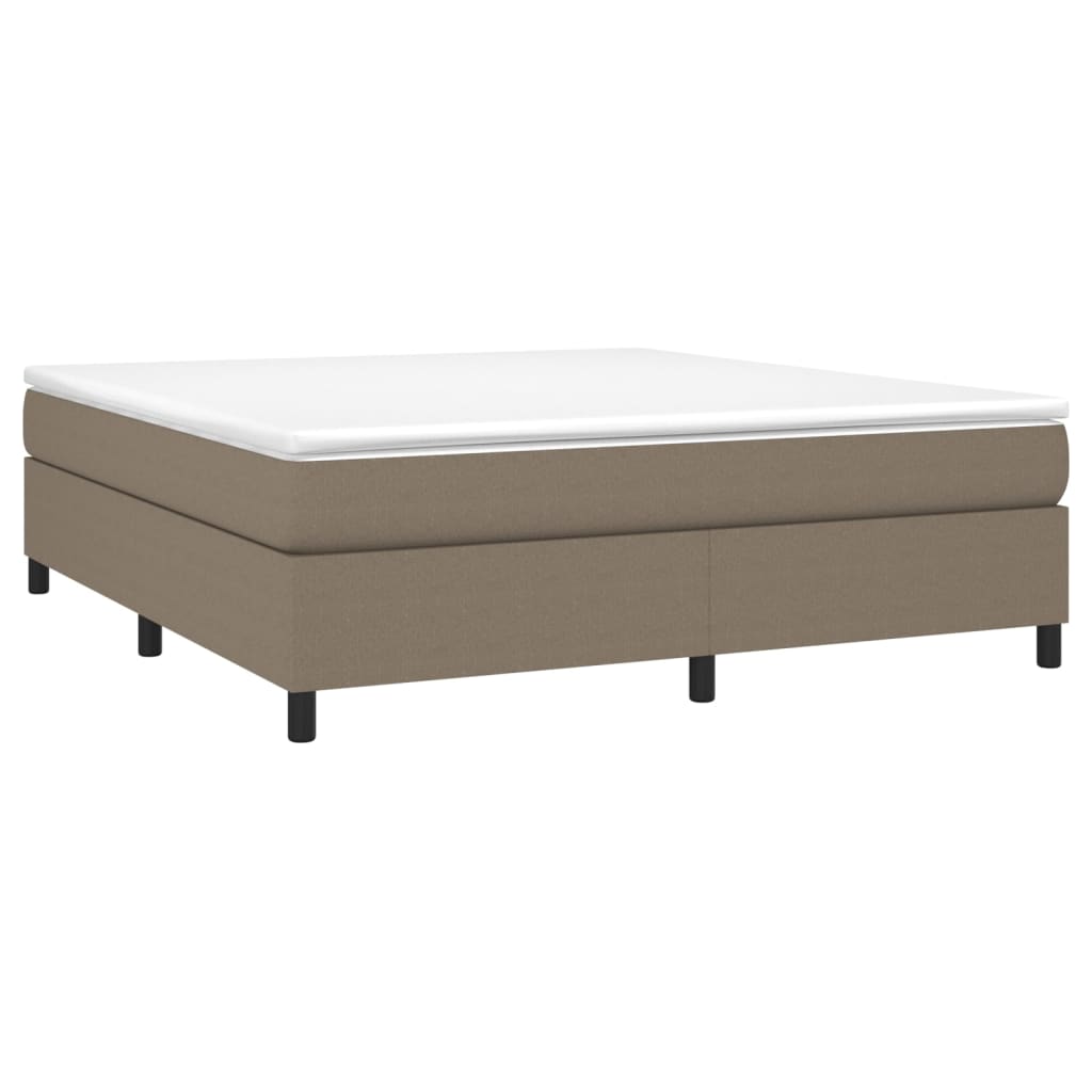 Giroletto a Molle con Materasso Tortora 180x200 cm in Tessuto | homemem39