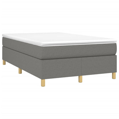 Giroletto a Molle con Materasso Grigio Scuro 120x200 cm Tessuto | homemem39