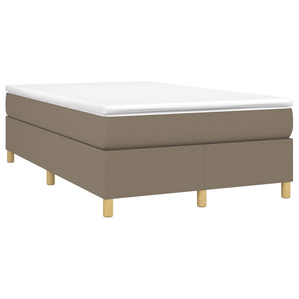Giroletto a Molle con Materasso Tortora 120x200 cm in Tessuto | homemem39