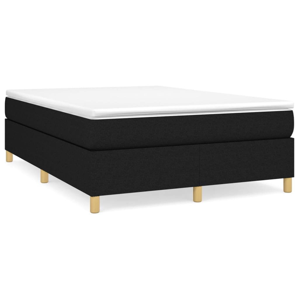 Giroletto a Molle con Materasso Nero 140x190 cm in Tessuto | homemem39