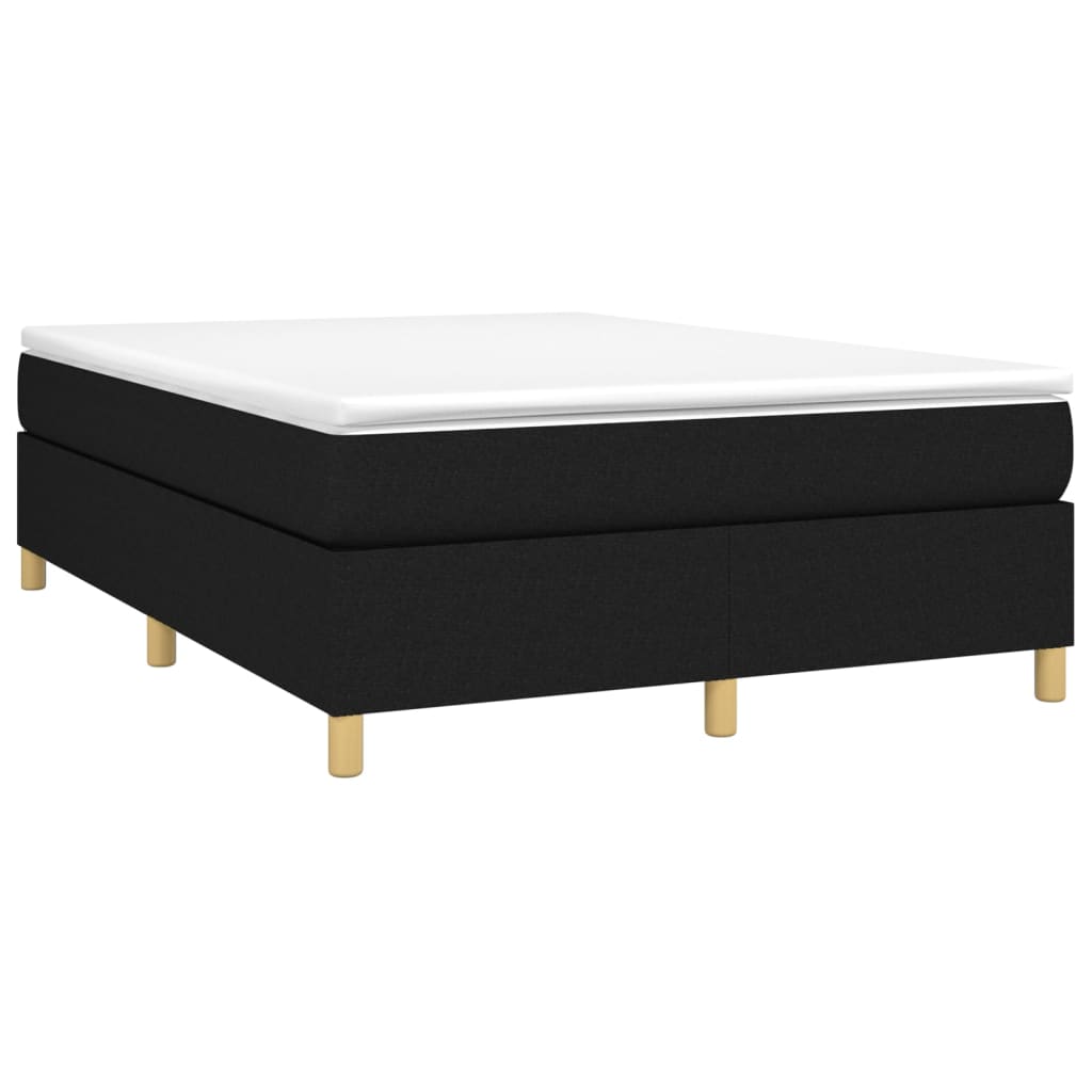 Giroletto a Molle con Materasso Nero 140x190 cm in Tessuto | homemem39