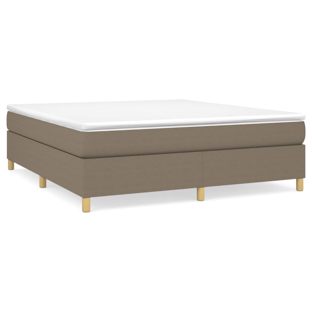 Giroletto a Molle con Materasso Tortora 180x200 cm in Tessuto | homemem39