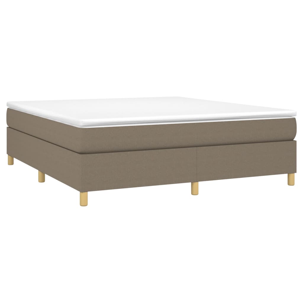 Giroletto a Molle con Materasso Tortora 180x200 cm in Tessuto | homemem39