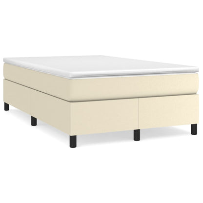 Giroletto a Molle con Materasso Crema 120x200 cm in Similpelle | homemem39