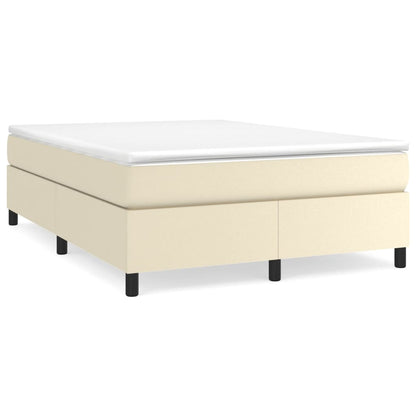 Giroletto a Molle con Materasso Crema 140x190 cm in Similpelle | homemem39