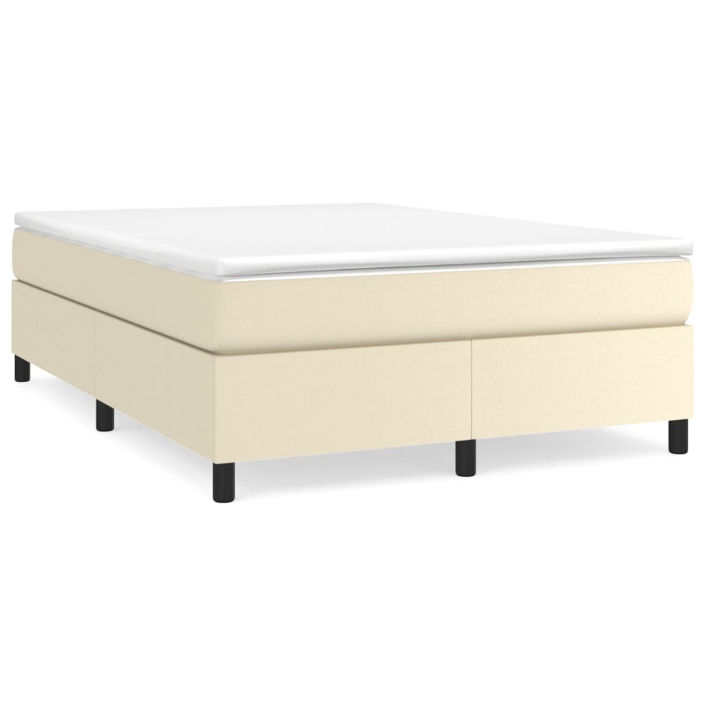 Giroletto a Molle con Materasso Crema 180x200 cm in Similpelle | homemem39
