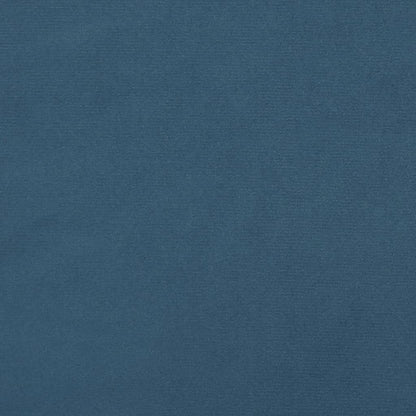 Giroletto a Molle con Materasso Blu Scuro 200x200 cm in Velluto - homemem39