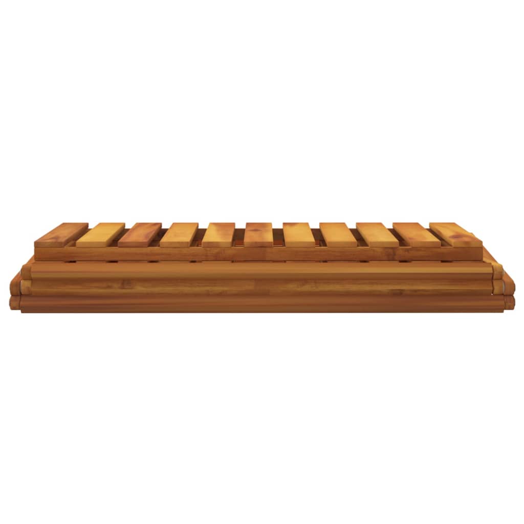 Scaffale Pieghevole 3 Ripiani 70x31x63 cm Legno Massello Acacia | homemem39