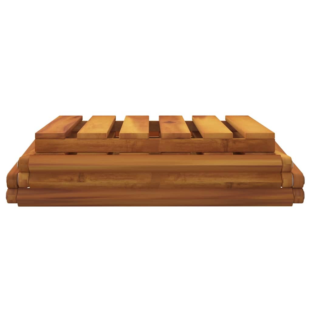 Scaffale Pieghevole 3 Ripiani Marrone 70x31x63 Massello Acacia | homemem39