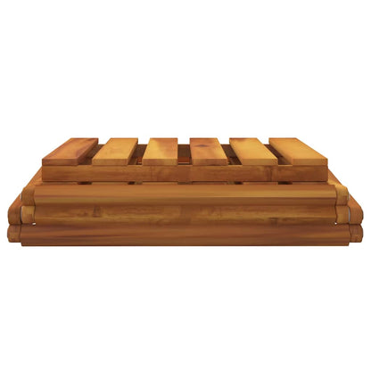 Scaffale Pieghevole 3 Ripiani Marrone 70x31x63 Massello Acacia | homemem39