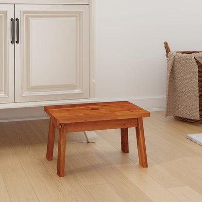 Sgabello 38x26x22 cm in Legno Massello di Acacia | homemem39