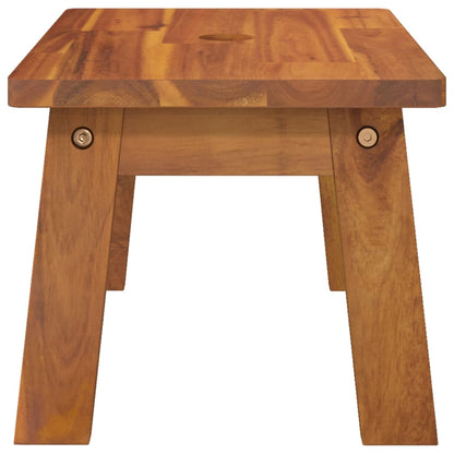 Sgabello 38x26x22 cm in Legno Massello di Acacia | homemem39