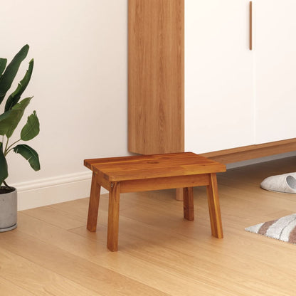 Sgabello 38x26x22 cm in Legno Massello di Acacia | homemem39