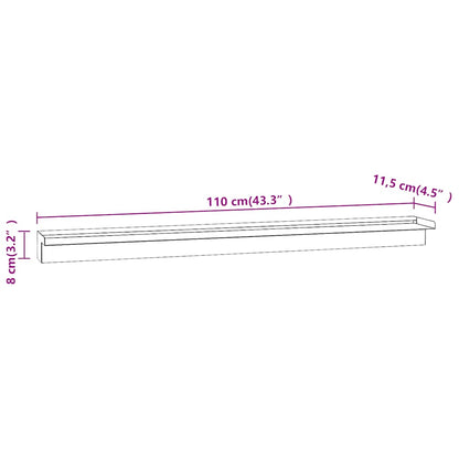 Fontana per Piscina a Cascata con LED in Acciaio Inox 110 cm