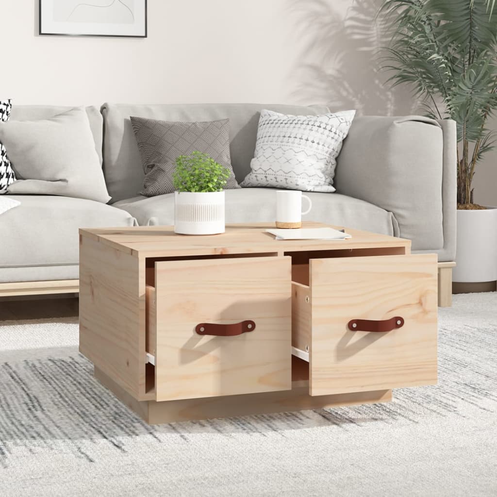 Tavolino da Salotto 60x53x35 cm in Legno Massello di Pino | homemem39