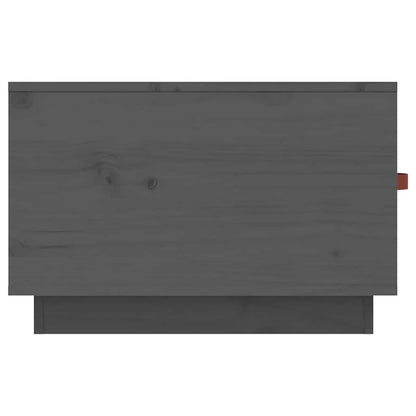 Tavolino da Salotto Grigio 60x53x35cm in Legno Massello di Pino