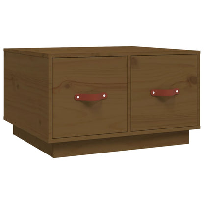 Tavolino da Salotto ambra 60x53x35 cm Legno Massello di Pino