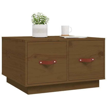 Tavolino da Salotto ambra 60x53x35 cm Legno Massello di Pino