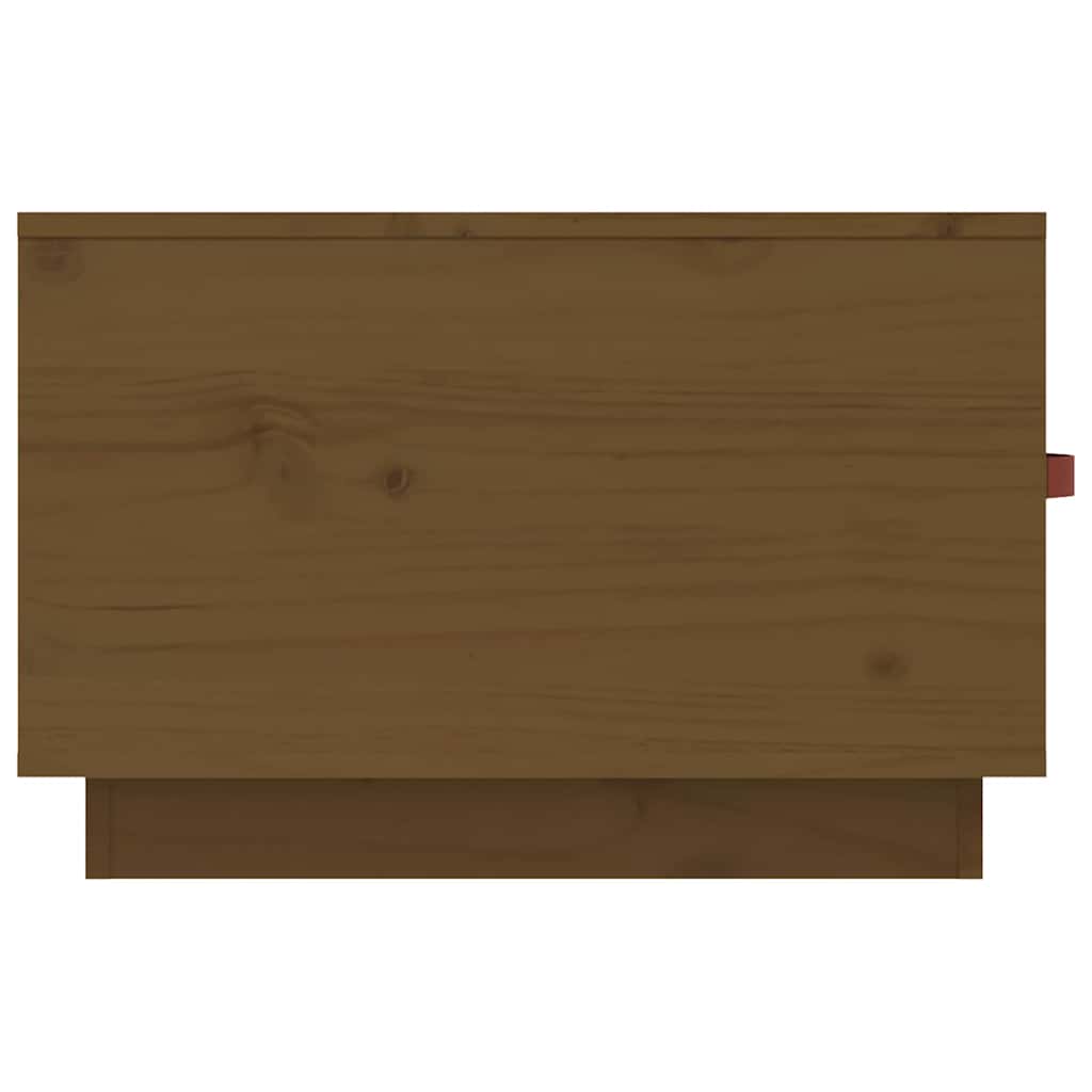 Tavolino da Salotto ambra 60x53x35 cm Legno Massello di Pino