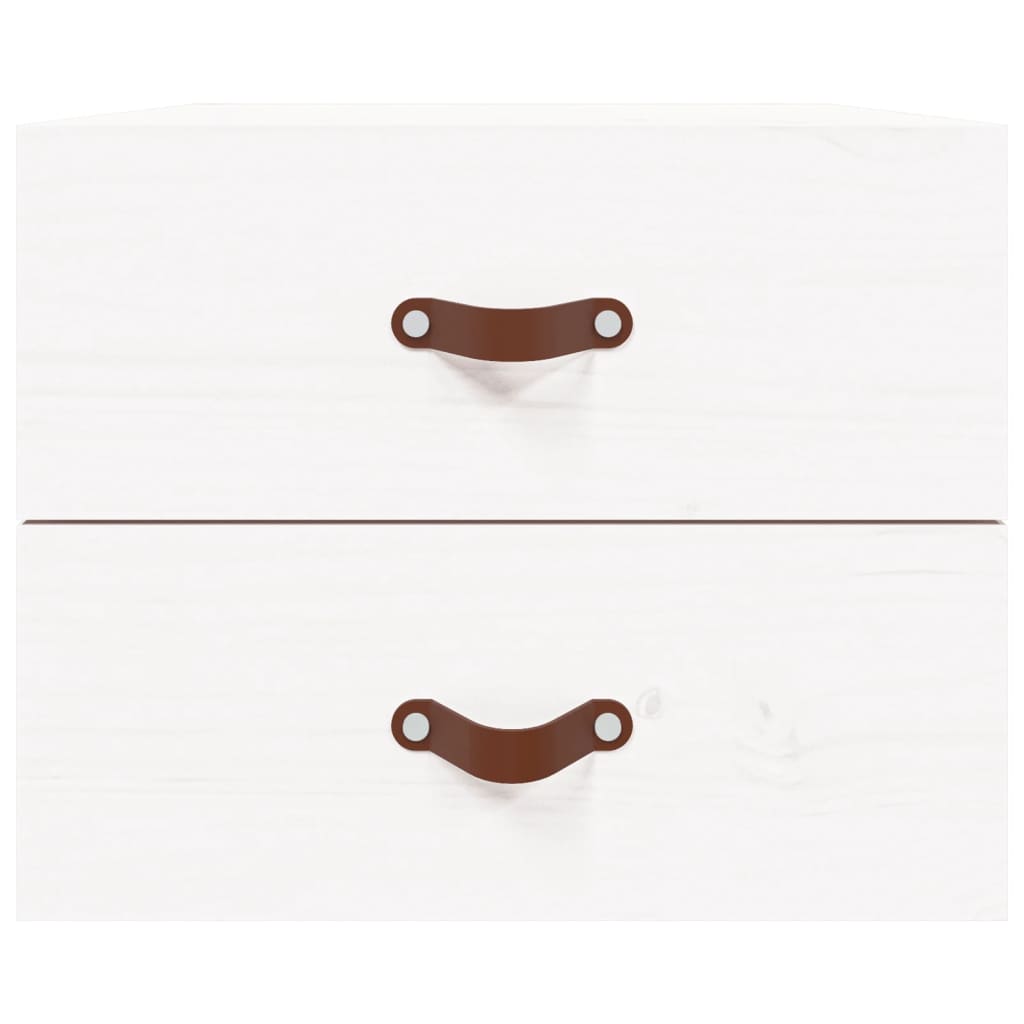 Comodino a Muro Bianco 50x36x40 cm - homemem39