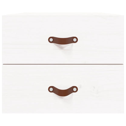 Comodino a Muro Bianco 50x36x40 cm - homemem39