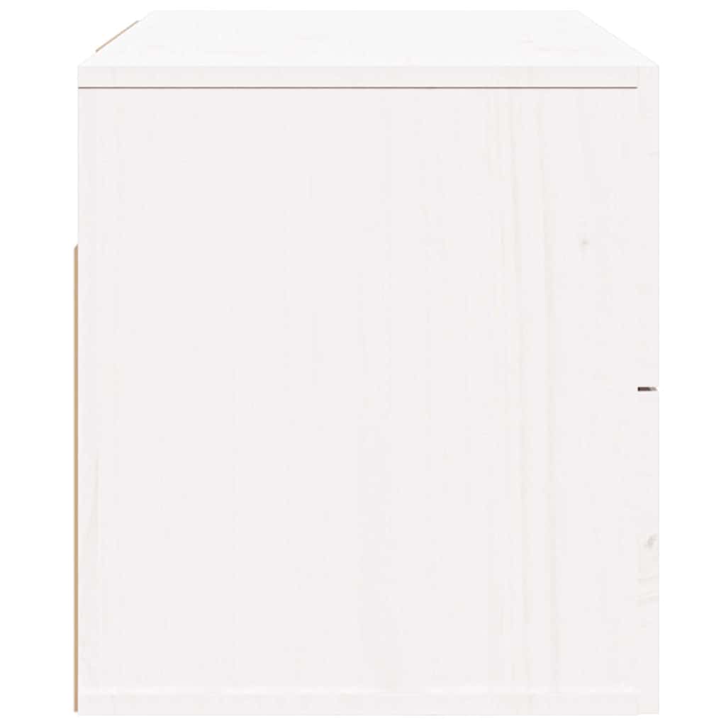 Comodino a Muro Bianco 50x36x40 cm