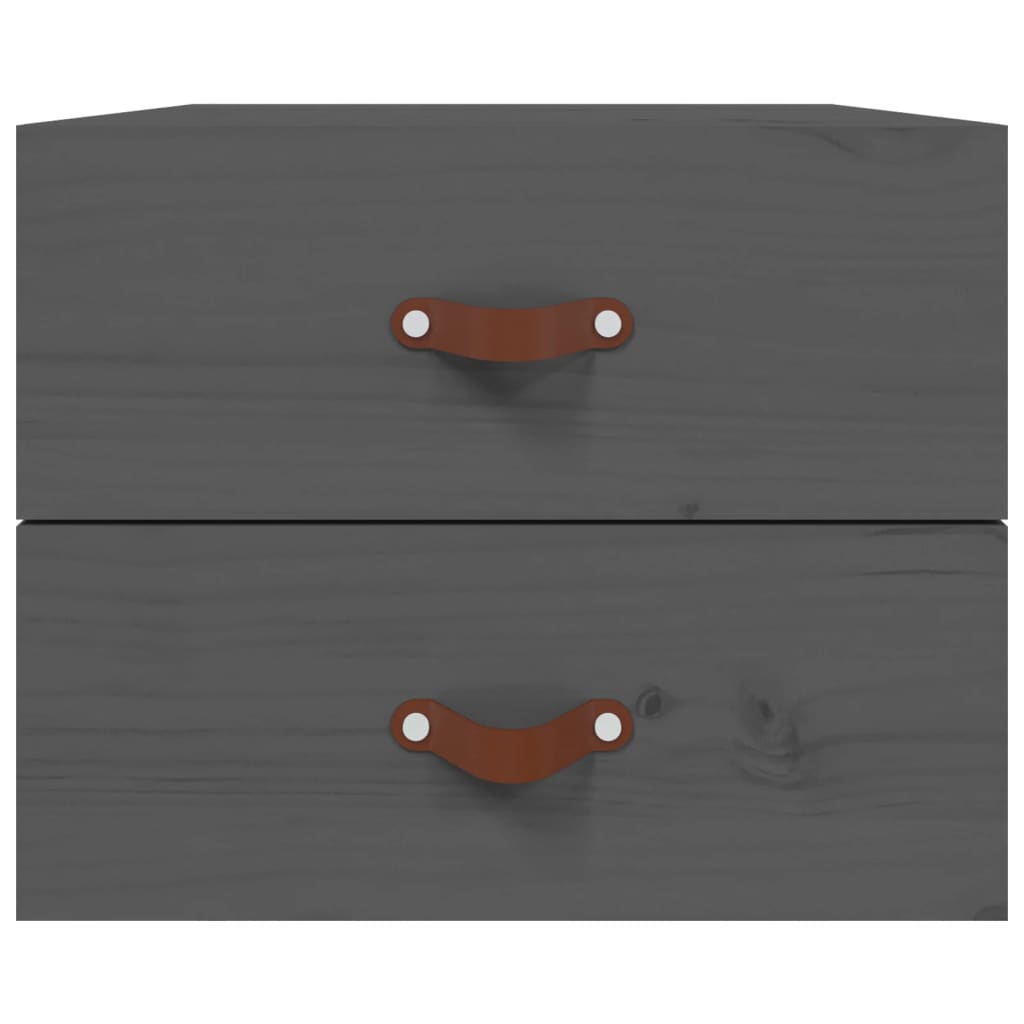 Comodino a Muro Grigio 50x36x40 cm | homemem39