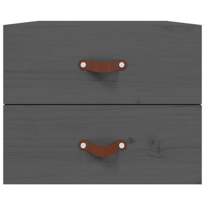 Comodino a Muro Grigio 50x36x40 cm | homemem39