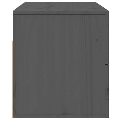 Comodino a Muro Grigio 50x36x40 cm