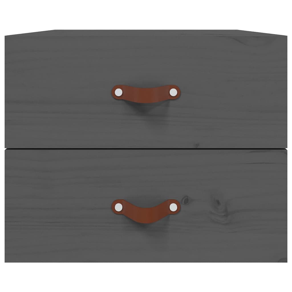 Comodini a Muro 2 pz Grigio 50x36x40 cm