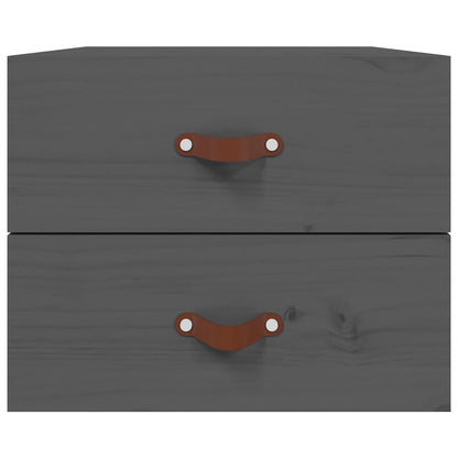 Comodini a Muro 2 pz Grigio 50x36x40 cm
