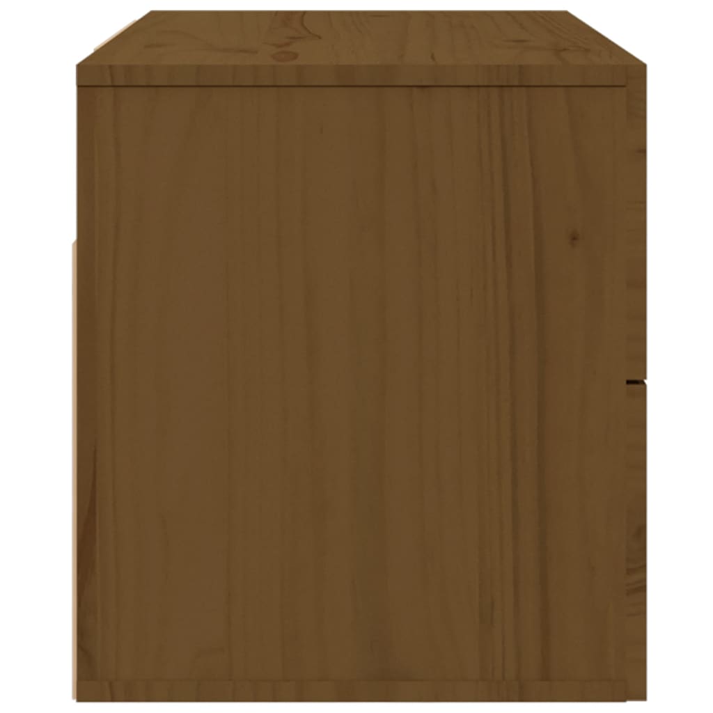 Comodino a Muro Marrone ambra 50x36x40 cm | homemem39