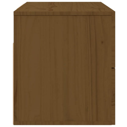 Comodino a Muro Marrone ambra 50x36x40 cm
