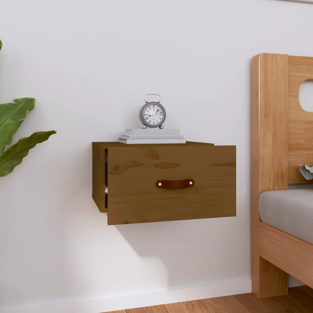 Comodino a Muro ambra 40x29,5x22 cm | homemem39