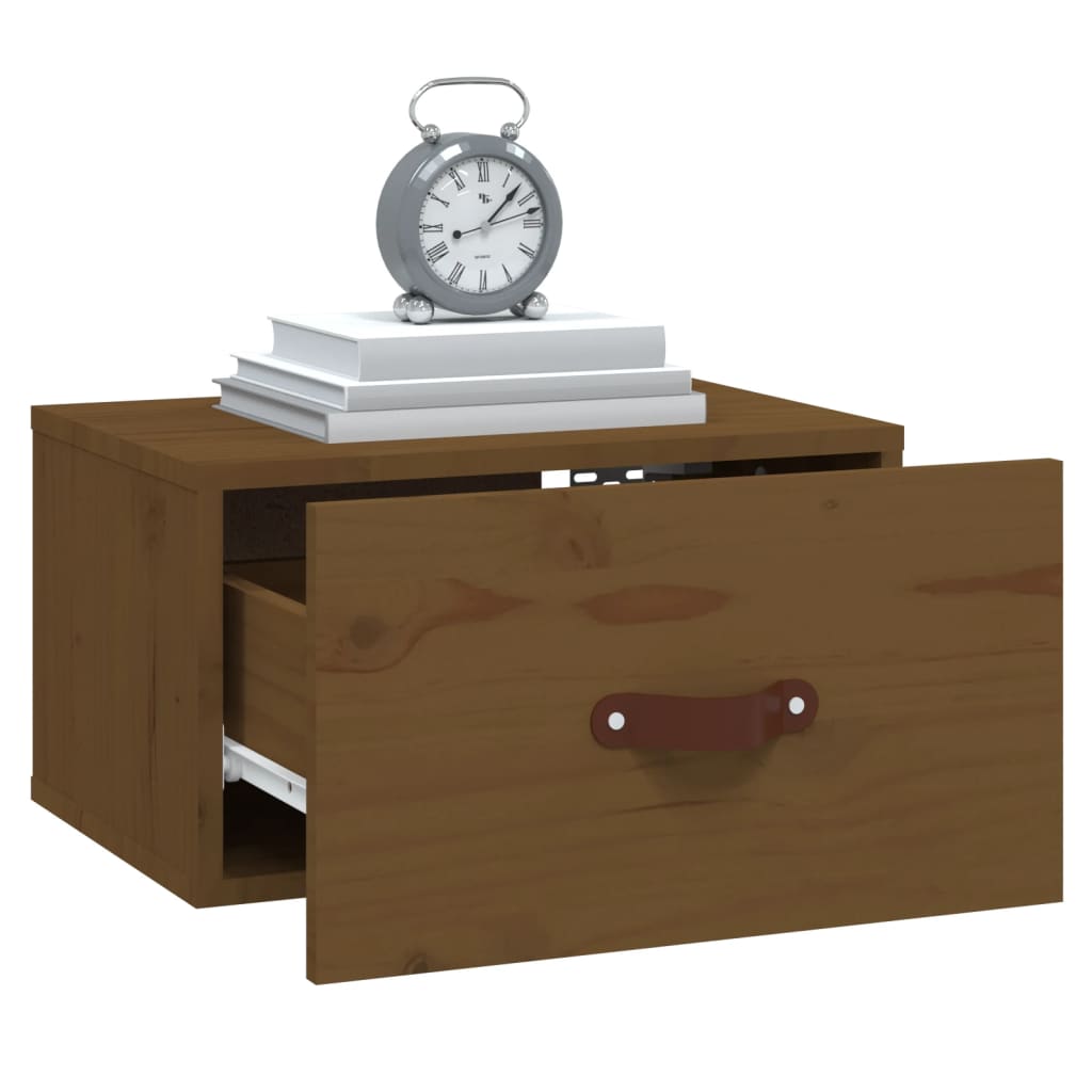 Comodino a Muro ambra 40x29,5x22 cm
