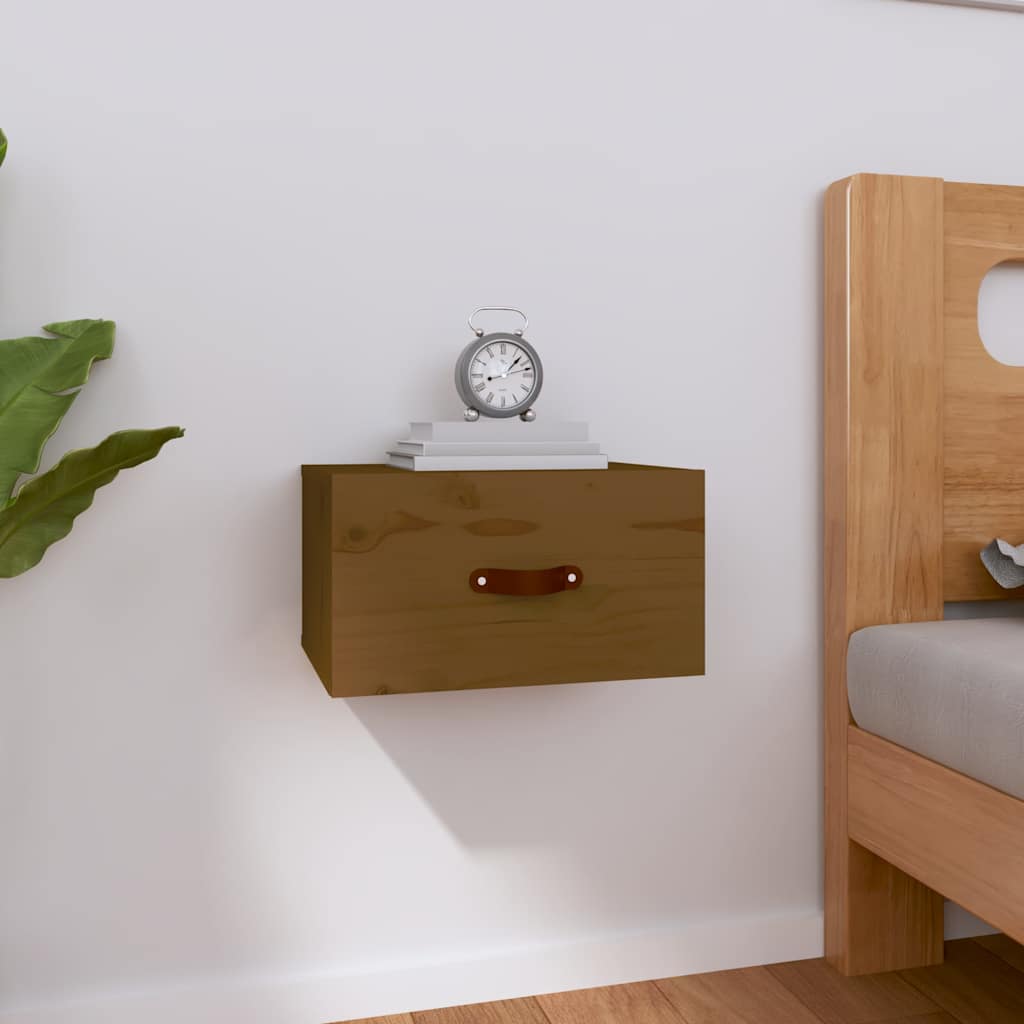Comodino a Muro ambra 40x29,5x22 cm