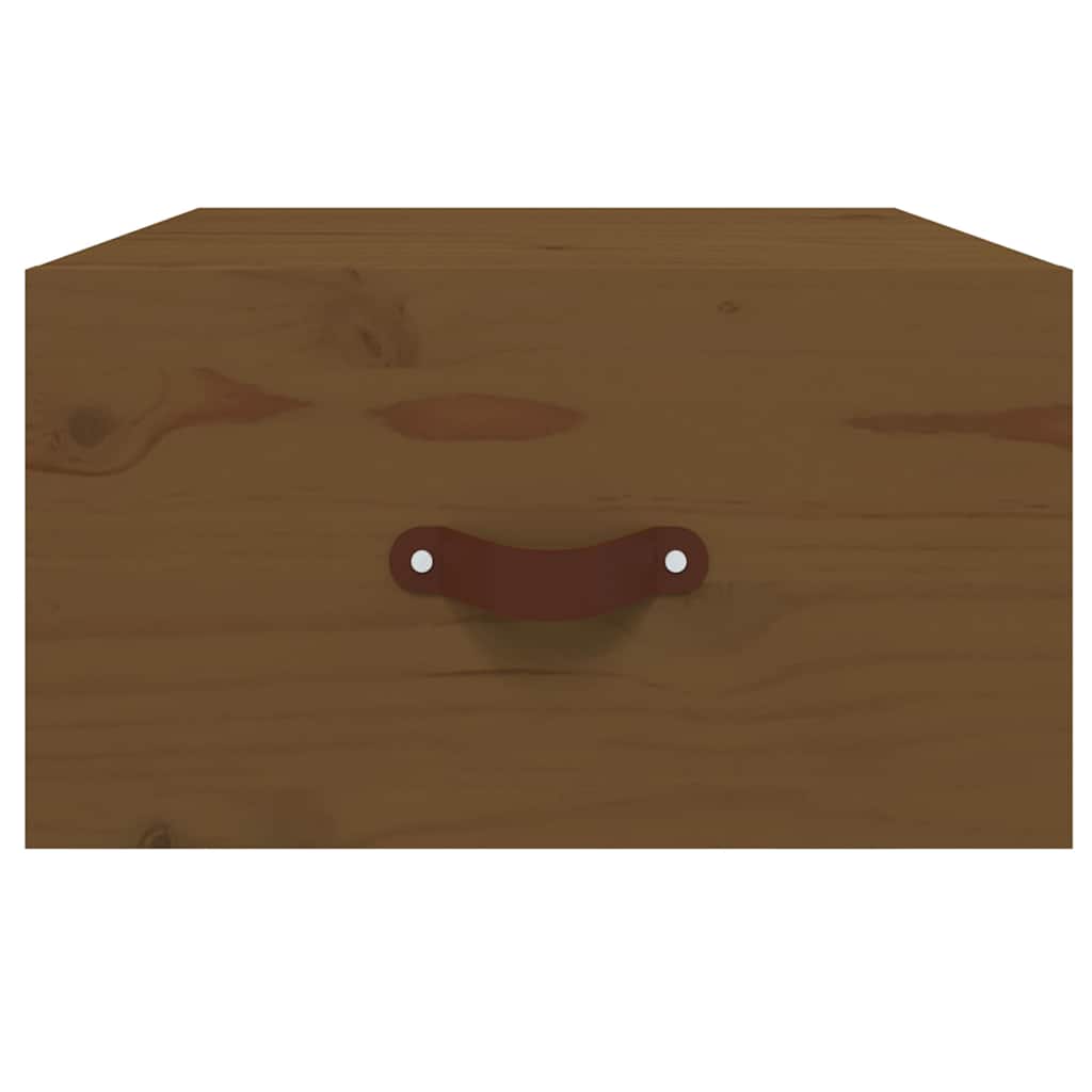 Comodini a Muro 2 pz ambra 40x29,5x22 cm