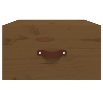 Comodini a Muro 2 pz ambra 40x29,5x22 cm