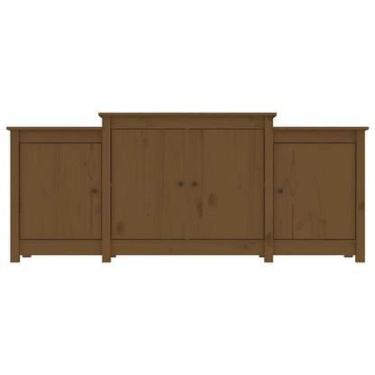 Credenza Marrone ambra 164x37x68 cm in Legno Massello di Pino - homemem39