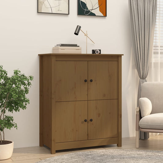 Credenza ambra 83x41,5x100 cm in Legno Massello di Pino