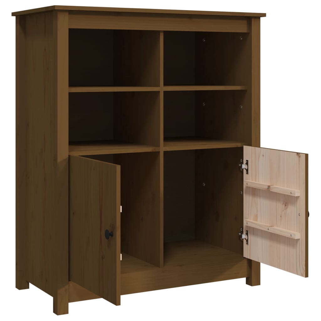 Credenza ambra 83x41,5x100 cm in Legno Massello di Pino - homemem39