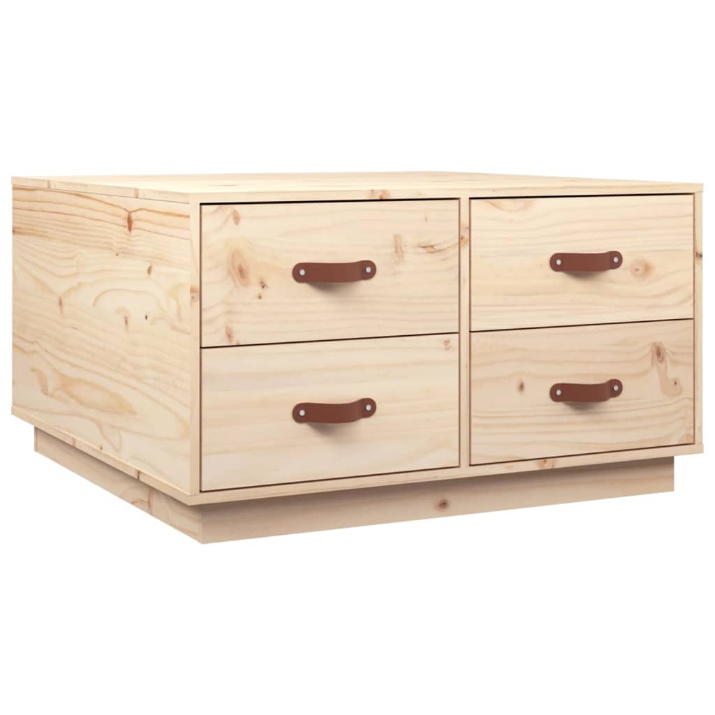Tavolino da Salotto 80x80x45 cm in Legno Massello di Pino | homemem39