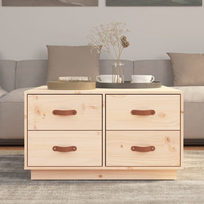 Tavolino da Salotto 80x80x45 cm in Legno Massello di Pino | homemem39