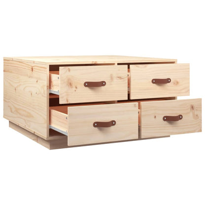 Tavolino da Salotto 80x80x45 cm in Legno Massello di Pino | homemem39