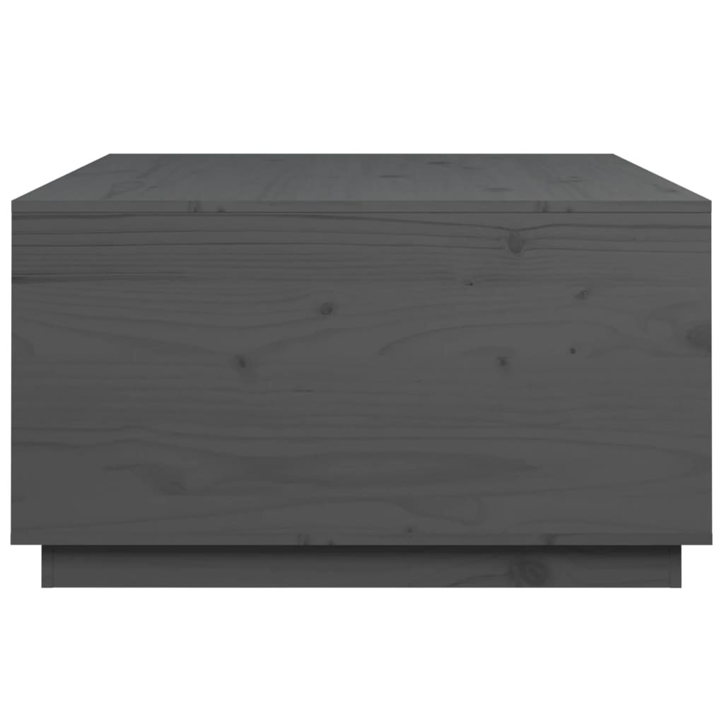 Tavolino da Salotto Grigio 80x80x45 cm Legno Massello di Pino | homemem39