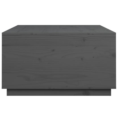 Tavolino da Salotto Grigio 80x80x45 cm Legno Massello di Pino | homemem39