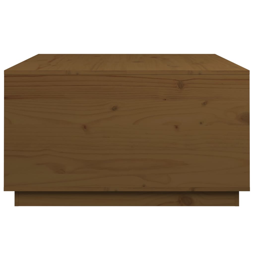 Tavolino da Salotto ambra 80x80x45 cm Legno Massello di Pino | homemem39